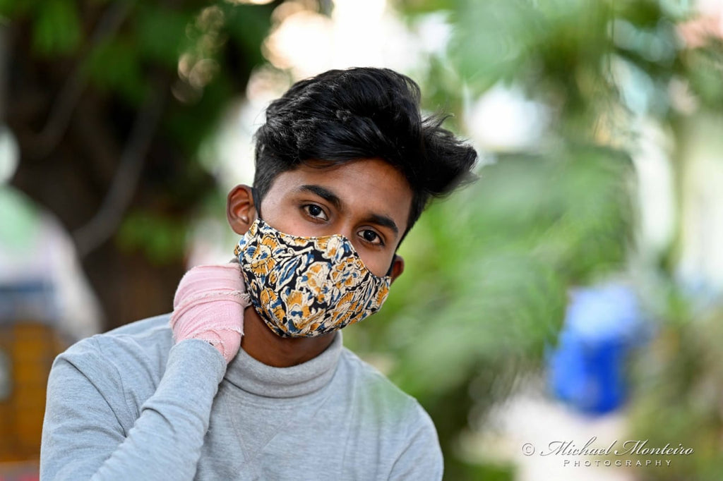 Kalamkari cotton face mask